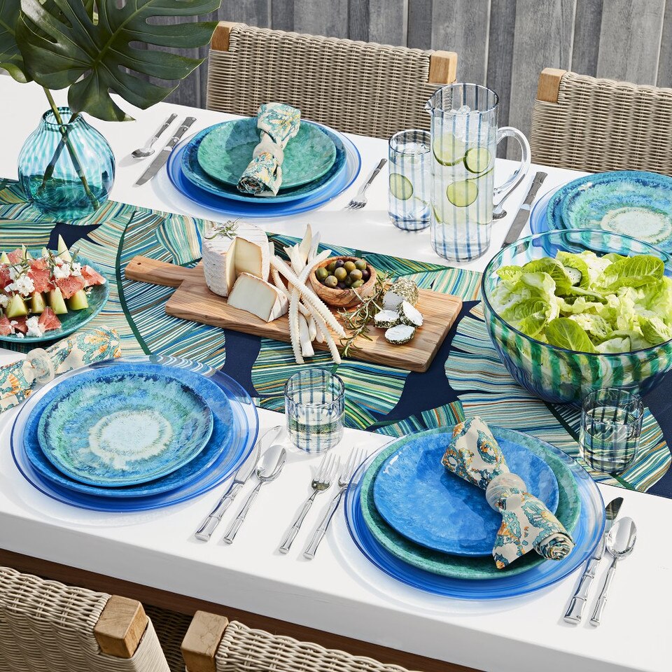 Drip Reactive Outdoor Melamine Dinner Plates Williams Sonoma Australia